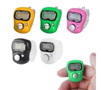 Compteur Manuel,Compteur Digital,5 Pcs Compteur Clicker,Compteur Numérique,Compteur Electronique,Compteur électronique,Compteur Numeration,Compte-Rangs,Compteur de Doigts Électronique LED à 5 Chiffres