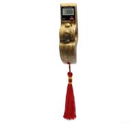 Compteur manuel électronique en bois portable LCD pour méditation, prière, yoga, mantra, récitation avec fonction de réinitialisation manuelle Couleur aléatoire (bois de pêche)