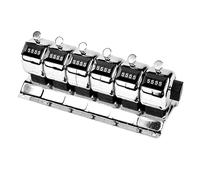 Compteur manuel en acier avec bouton de réinitialisation, outil de comptage portatif pour laboratoire/atelier, suivi des stocks