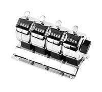 Compteur manuel en acier avec bouton de réinitialisation, outil de comptage portatif pour laboratoire/atelier, suivi des stocks