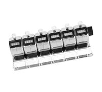 Compteur manuel en acier inoxydable 6 unités pour suivi industriel et gestion d'événements - Compteur manuel en acier inoxydable
