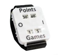 Compteur Manuel Sport 5.6cm Compact pour Matchs Intenses | pour affichage large et clair, lecture pour rapide des points, idéal tennis et badminton, mécanisme fiable(White)