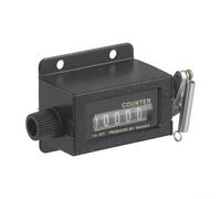 Compteur mécanique 5 chiffres avec miroir en verre pour comptage industriel, modèle TAK-602 réinitialisable, noir, gamme 0-99999, 55 x 33 mm