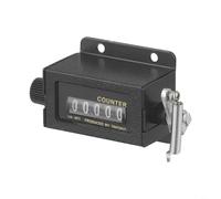 Compteur mécanique à 5 chiffres avec miroir en verre et réinitialisation rotative pour un suivi précis du nombre de mouvements de machine et d'instruments