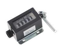 Compteur Mécanique Manuel D67-F, 5 Chiffres, Réinitialisable, Plage 0-99999, Type Traction, Fixation Vis, Comptage Industriel