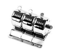 Compteur mécanique manuel en acier inoxydable Cadran rotatif Design ergonomique Multi-usage Évaluation d'événements Projets d'artisanat Compteur manuel