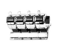 Compteur mécanique manuel en acier inoxydable Cadran rotatif Design ergonomique Multi-usage Évaluation d'événements Projets d'artisanat Compteur manuel