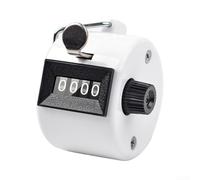 Compteur mécanique portable pour une gestion efficace des flux de personnes dans les espaces publics et commerciaux (blanc)