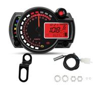 Compteur Moto 7 Couleurs Rétro-éclairage Tachymètre | Tableau Bord Numérique 10 000 Tr/min Avec Support Capteur Turbo(D)