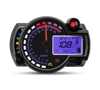 Compteur Moto 7 Couleurs Rétro-éclairage Tachymètre | Tableau Bord Numérique 10 000 Tr/min Avec Support Capteur Turbo(A)