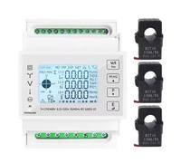 Compteur multifonction Voltmètre ampèremètre triphasé, Modbus avec 50A100A150A200A/5A CT