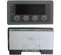 Compteur numérique 0-10 V 4-20 mA entrée analogique, écran LED de 0,56" avec RS485 Modbus-RTU, point décimal réglable pour contrôle industriel (avec relais)