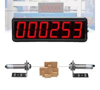 Compteur numérique à Double sonde, Compteur à capteur, Compteur à écran LED à 6 Chiffres, avec sonde Infrarouge à Faisceau traversant, comptage jusqu'à 999999, Distance de détection de 0 à 20 m, pour