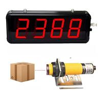 Compteur numérique à LED avec capteur infrarouge pour un comptage précis, idéal pour optimiser l'efficacité des lignes de production et la gestion des stocks.