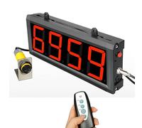 Compteur numérique à sonde Unique, totalisateur électronique à Affichage LED à 4 Chiffres avec télécommande, Distance de détection : 0-30 cm, adapté aux usines, ateliers, parkings, Tapis Roulant, li