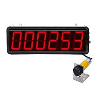 Compteur numérique avec affichage LED, compte jusqu'à 999999 pour bandes | Compteur numérique LED - Compte précis jusqu'à 999999, idéal pour suivre le décompte sur les convoyeurs et diverses
