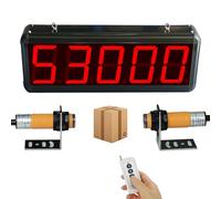 Compteur numérique avec palpeur à faisceau traversant, comptage automatique de pièces jusqu'à 99 999, portée du capteur de 5 m pour les lignes de production en usine