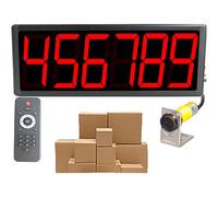 Compteur numérique avec télécommande, affichage 6 chiffres, détection 70 cm, pour la logistique, les entrepôts, les usines, les supermarchés et les laboratoires.