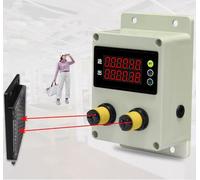 Compteur numérique bidirectionnel de visiteurs, distance de détection réglable pour un suivi précis du trafic en magasin, idéal pour les supermarchés, les magasins et les parcs.