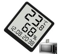 Compteur numérique - Capteur magnétique de température et d'humidité de construction avec minuterie | Moniteur environnemental intérieur | Compteur météorologique pour maison, chambre, cuisine, serre