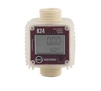 Compteur numérique de carburant et d'huile K24, jauge for produits chimiques, eau liquide, ultrasons, chaud, industriel et Commercial, 1 pièce(Red Vertical)