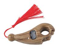 Compteur numérique de Perles de Grain de Bois, Compteur de Perles de Doigt portatif, méditation Bouddhiste, écologique, Durable, Petite Taille, Portable pour diverses méditations (Bois de pêcher