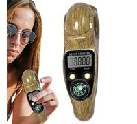 Compteur numérique de perles de prière - Comptage numérique rotatif | Portable avec boussole, compteur de doigts portable pour dhikr, compteur numérique de perles rotatives avec boussole pour la