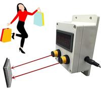 Compteur numérique de personnes avec détection bidirectionnelle, détection précise du sens d'entrée/sortie, portée de 3 mètres, idéal pour les commerces de détail, les supermarchés et les es