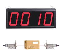 Compteur numérique de personnes avec télécommande, affichage LED à 4 chiffres, capteur laser pour un comptage précis jusqu'à 9999, idéal pour les commerces de détail et les événements