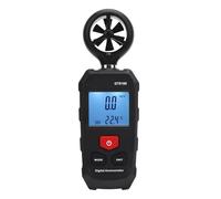 Compteur numérique de vitesse du vent, haute précision, écran LCD rétroéclairé, testeur de température et de refroidissement pour les activités de plein air