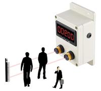 Compteur numérique infrarouge à LED pour convoyeur à bande - Affichage à 4 chiffres, comptage jusqu'à 9999, longue portée de détection de 344 cm, idéal pour les environnements industriels et