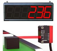 Compteur numérique infrarouge LED 4 pouces,affichage LED 6 chiffres (0-999999),compteur d'objets couleur avec une distance de détection de 30 à 500mm,for chaînes de montage et convoyeurs logistiques