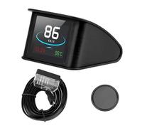 Compteur Numérique Intelligent OBDII P10 OBD2 HUD, For Voiture, Compteur De Vitesse, Température RPM, Jauge De Kilométrage, Affichage Tête Haute, Test De Vitesse Automatique pour tous les véhicules