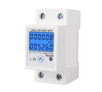 Compteur numérique monophasé 220V AC 110V, réinitialisation zéro énergie, tension, consommation d'énergie actuelle, wattmètre Din Rail 80A