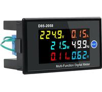 Compteur numérique monophasé multifonction à affichage LCD Tension AC Courant AC Fréquence de l'énergie électrique Mesure du facteur de puissance Compteur Moniteur