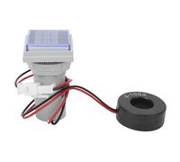 Compteur numérique multifonction carré, affichage à 3 chiffres, testeur de tension AC, courant Hertz (White)