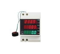 Compteur numérique multifonction sur Rail DIN D52-2047, mesure de l'alimentation ca, temps, courant, facteur de tension, LED CT100A