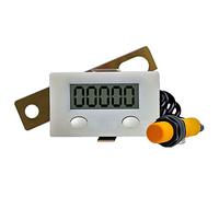 Compteur numérique numérique numérique à 5 chiffres avec interrupteur à induction magnétique, compteur de compteur électronique 0-99999 chiffres, compteur numérique avant, écran LCD