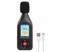 Compteur numérique portable de 30130 dB avec système d'alarme LED et jusqu'à 43 000 points de données de stockage pour une analyse détaillée du bruit dans différents environnements