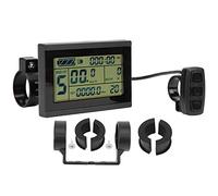 Compteur numérique pour vélo électrique 24 V/36 V/48 V, ordinateur de bord avec écran LCD horizontal rétro-éclairé, connecteur étanche, interface USB