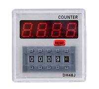 Compteur numérique, Relais temporisé LED, 1-999900, 11 Broches, 220VAC - Affichage précis, boîtier ABS Robuste, Usage Industriel et automatisation (220 VCA)