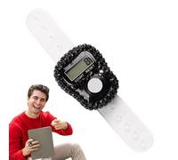 Compteur numérique Tally Digital | Clicker manuel avec écran LCD, de score décimal, anneau enregistreur de chiffres à écran réinitialisable pour le tour