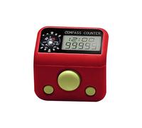 Compteur numérique Tasbih Tally Clicker Compteur de doigt Compteur 5 chiffres Affichage Clicker Réinitialisable Tour Handhel Tasbeeh avec boussole Tasbeeh pour perles numériques