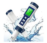 Compteur PH TDS 5 en 1, compteur PH/TDS/EC/TEMP/SEL 0-14, 0-20000 PPM for eau potable, piscine et aquarium, Moniteur technique