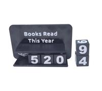 Compteur pour livres lus cette année, compteur de cibles de lecture pour livres lus cette année, accessoire de bureau pour table, table de chevet, bibliothèque, lecteur, écrivain, enseignant, amoureux