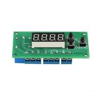 Compteur programmable à 4 chiffres avec affichage LED rouge pour appareils industriels DC 12 V 24 V avec contacts relais normalement ouverts et fermés (DC12 V)