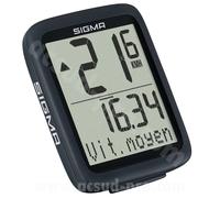 Sigma Compteur de vélo BC 8.0 WR filaire 8 fonctions étanche Noir/Gris