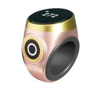 Compteur tactile intelligent - Anneau de prière musulmane - Écran OLED numérique étanche - Verrouillage automatique électronique - Taille réglable