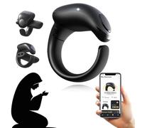 Compteur Tasbih intelligent Zikr, compteur numérique Tasbeeh avec écran OLED et support d'application, anneau islamique musulman à charge magnétique, compteur de doigt étanche pour musulmans,prière