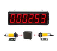 Compteur totalisateur numérique, double sonde avec affichage LED, compte jusqu'à 999999, distance de détection de 5 m